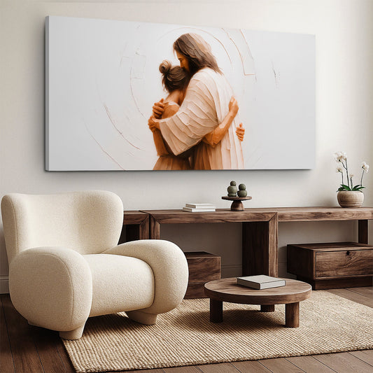 Divine Embrace of Grace Faith Wall Art II