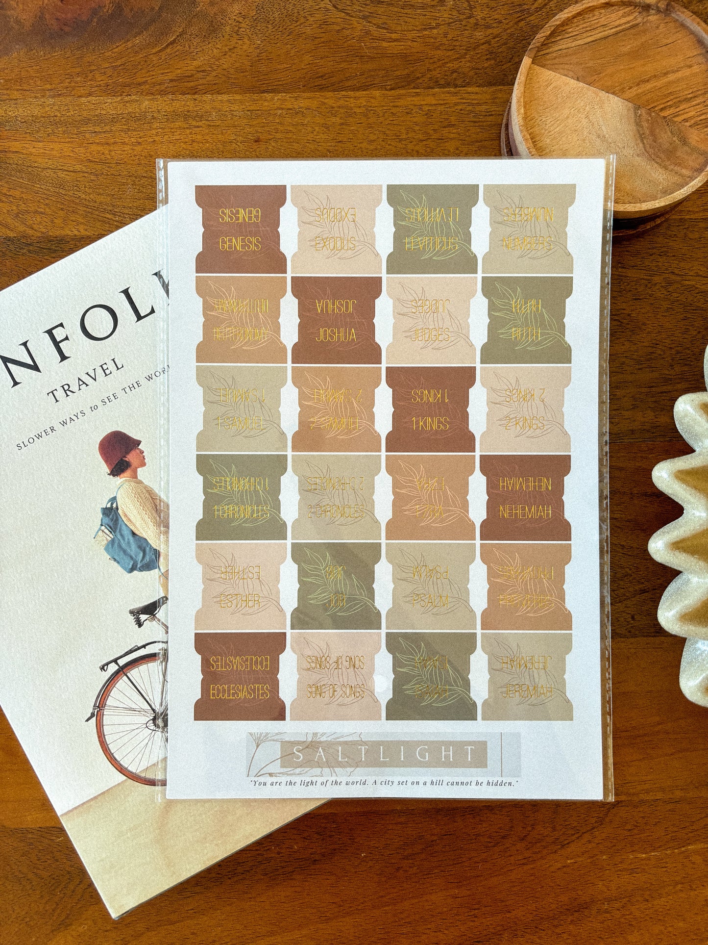 Bible Tabs Earth Tone | Matte-Coated Sticker Tabs
