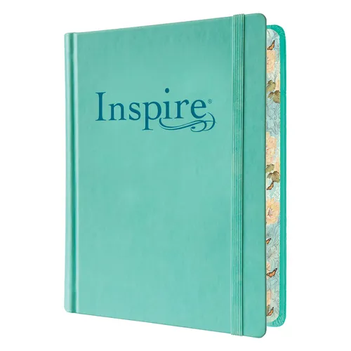 Inspire Bible Nlt, Filament Enabled (Hardcover Leatherlike, Aquamarine) - Imitation Leather